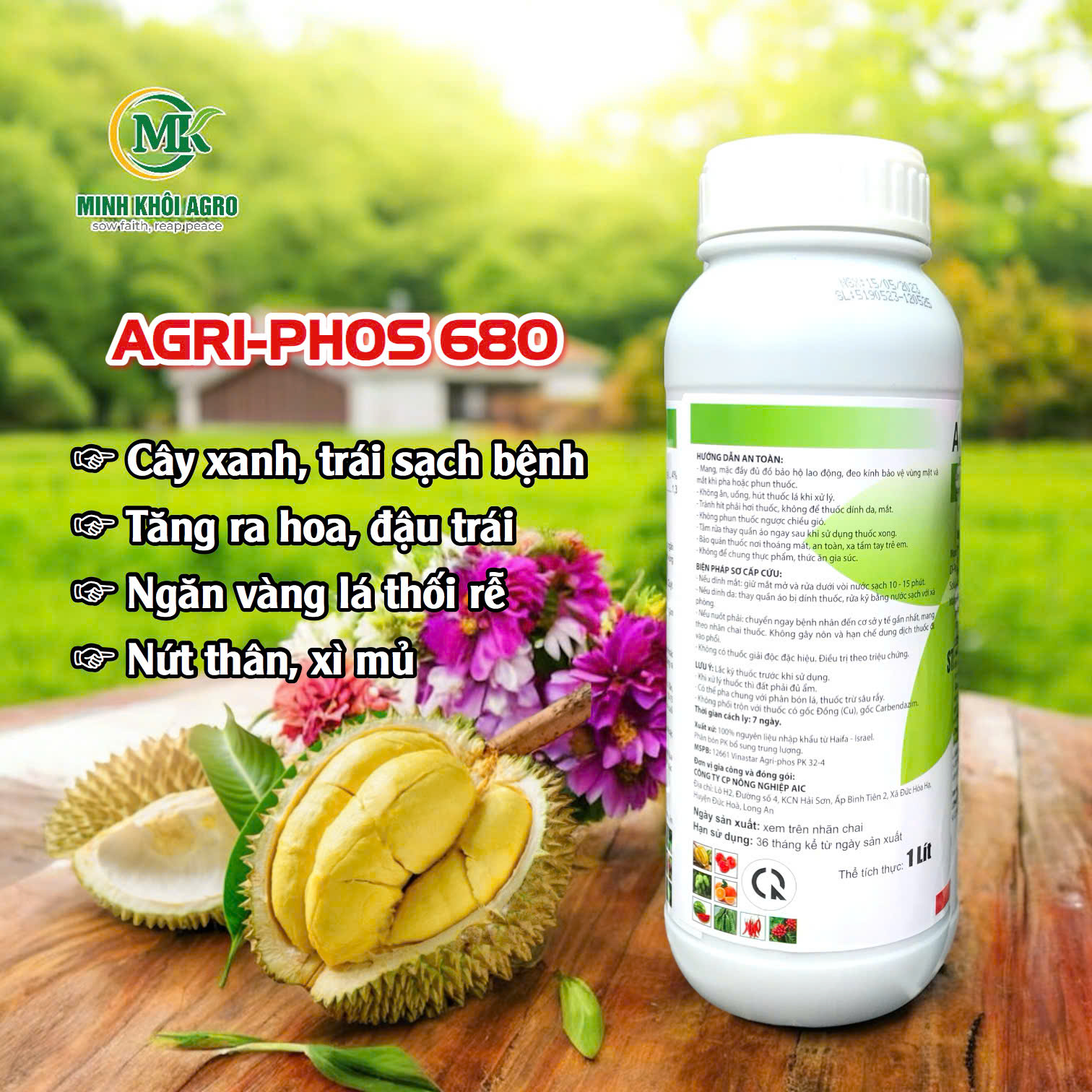 AGRI-PHOS 680 - Chai 1 lít